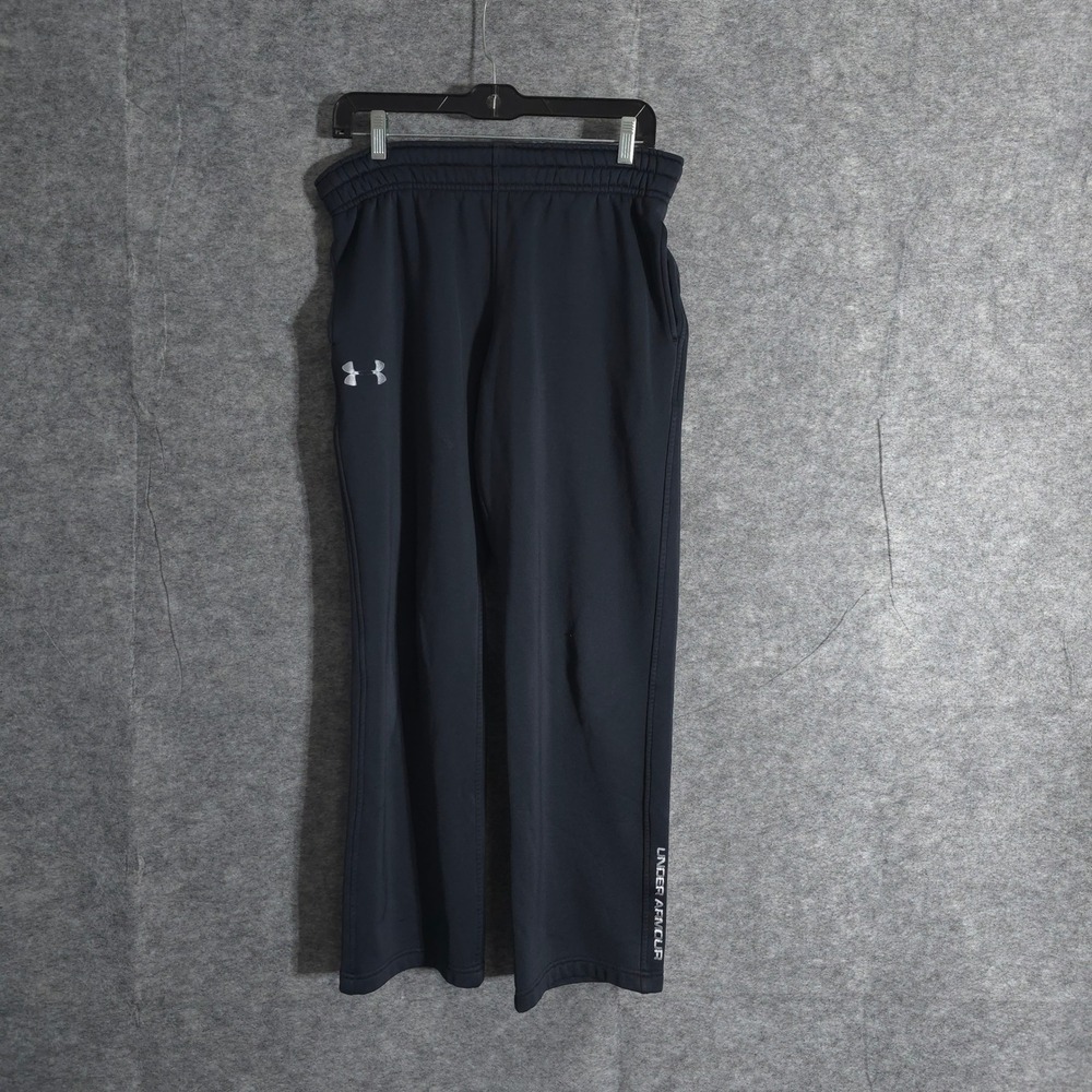 Under Armour Warm Up‎ Pants Mens Athletic Black Logo Small Training Gym Sports